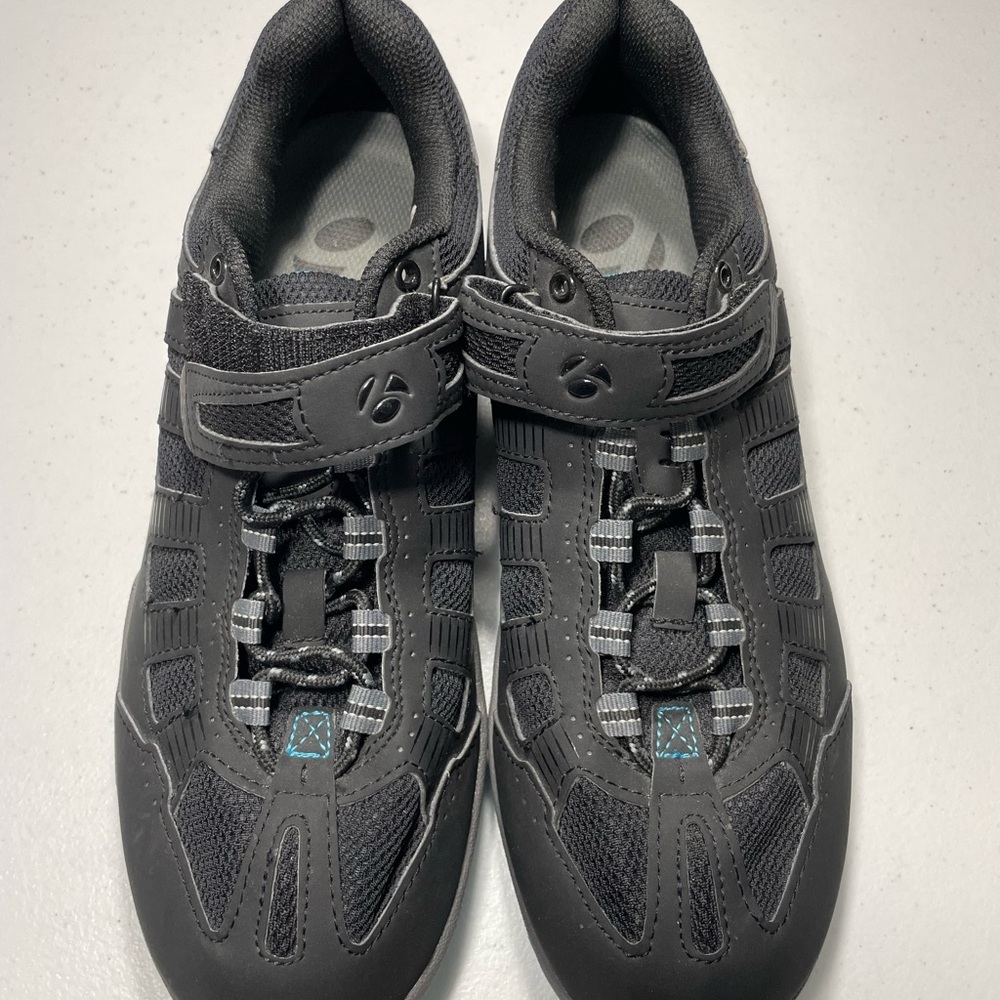 Bontrager Inform Black Cycling Shoes with Strap Size 10.5 SB-105